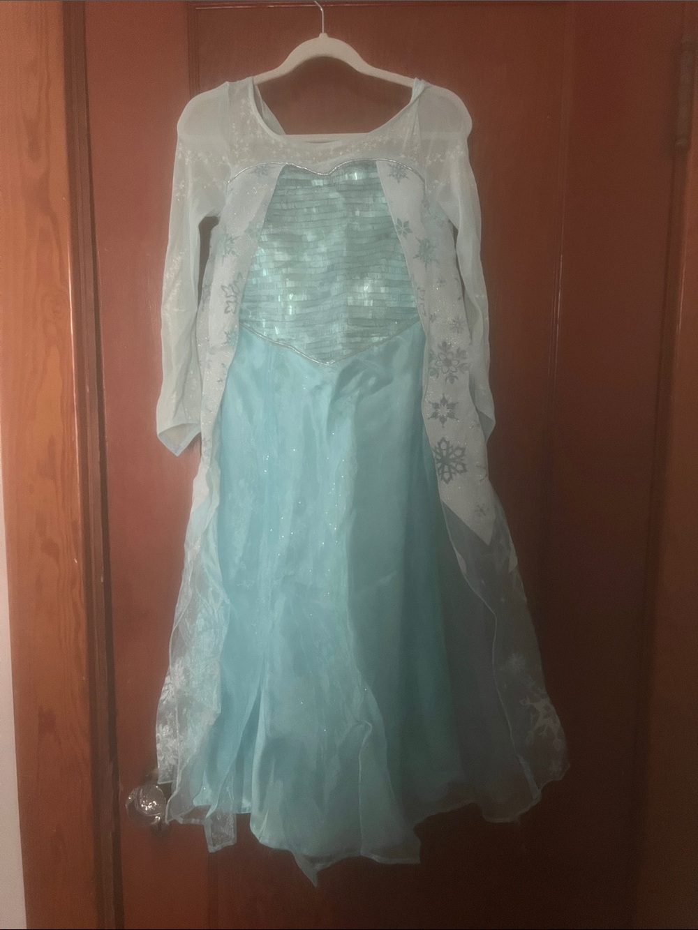 Elsa Sparkling Light Blue Costume Dress for Kids
